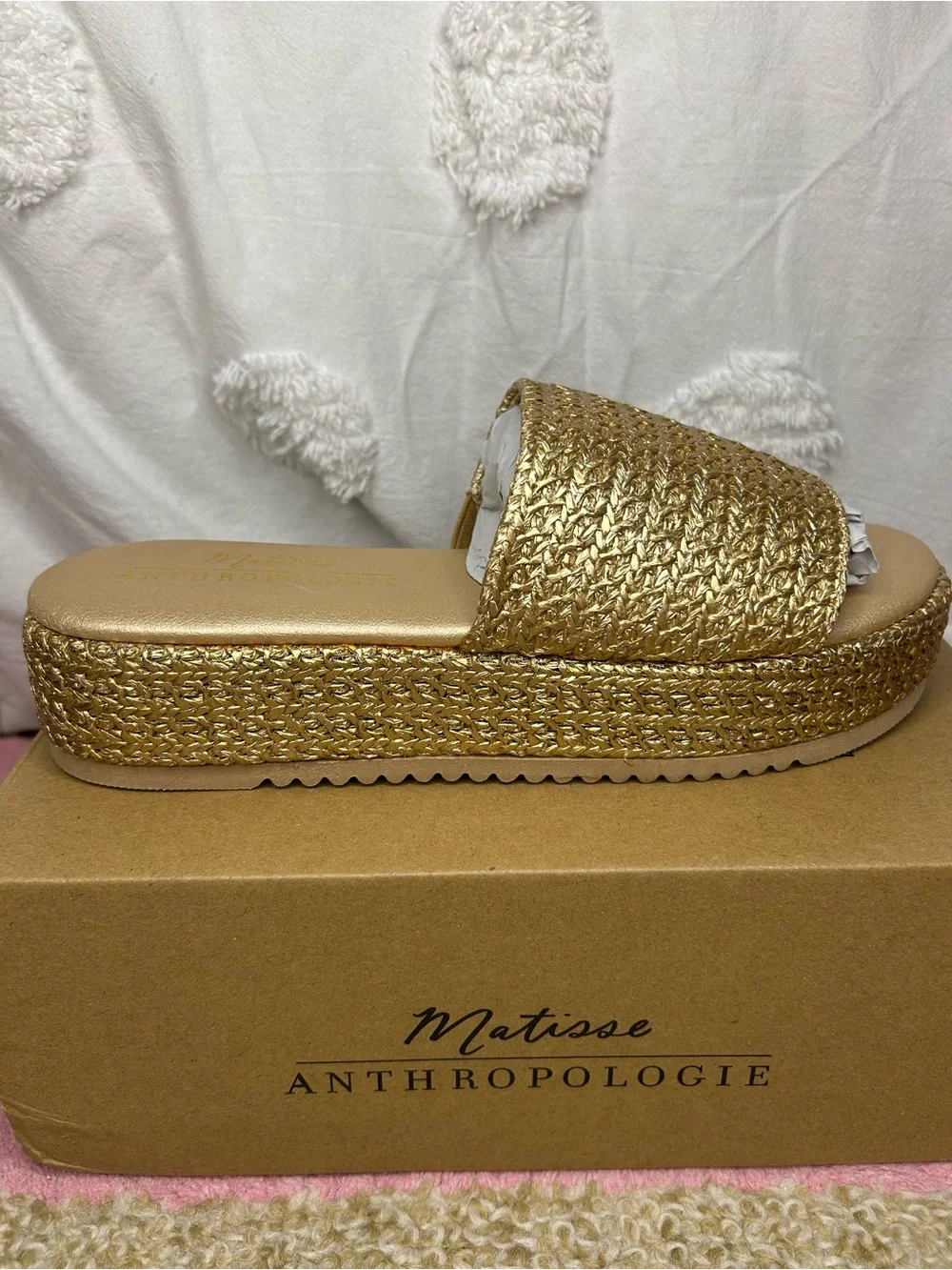 Anthropologie Matisse Montego Platform Slides